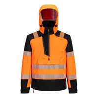 PW3 Hi-Vis Bunda do dažďa (3L), čierna/oranžová