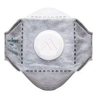 Plochá skladaná uhlíková maska s ventilom EAGLE FFP3 (Pk10)