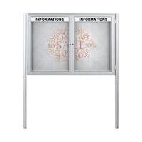 Magnetické vitríny Daisy, dvojkrídlové