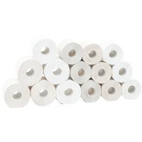 Skladaný toaletný papier a malé kotúče