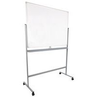 Mobilné biele magnetické tabule Manutan Expert Basic, obojstranné