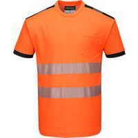 PW3 Hi-Vis tričko, čierna/oranžová