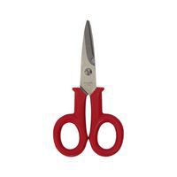 TOPTRADE nožnice so zahnutým ostrím, elektrikárske, univerzálne, 145 mm