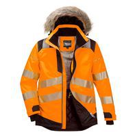 Bunda PW3 Hi-Vis Zimná Parka, čierna/oranžová