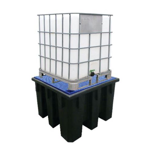 Plastové záchytné vane pod IBC kontajner EMP, 1 100 l - Manutan.sk