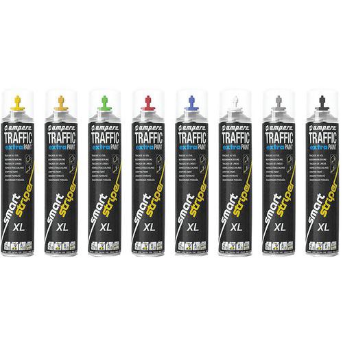 Sady 6 sprejov Traffic Extra Paint XL 750 ml - Ampere System
