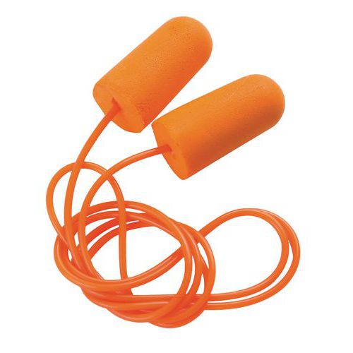 Ergonomické upchávky do uší Manutan s povrázkom Ergonomické upchávky do uší Manutan s povrázkom