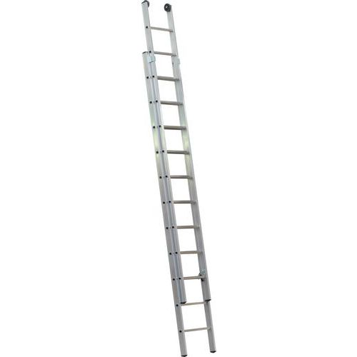Výsuvný hliníkový rebrík PROFI, 2 x 11 priečok, Alpos Alu