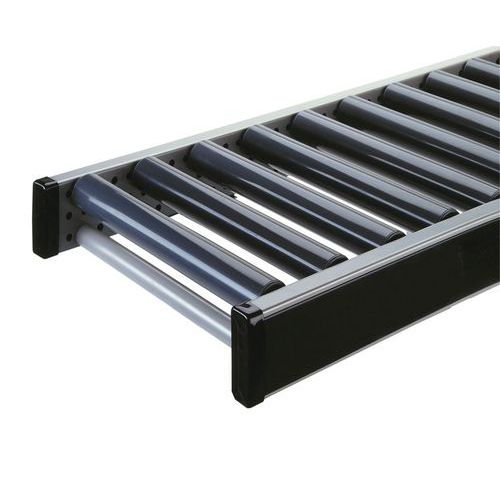 Valčekové dopravníky s plastovými valčekmi, šírka 320 mm, dĺžka 1 m