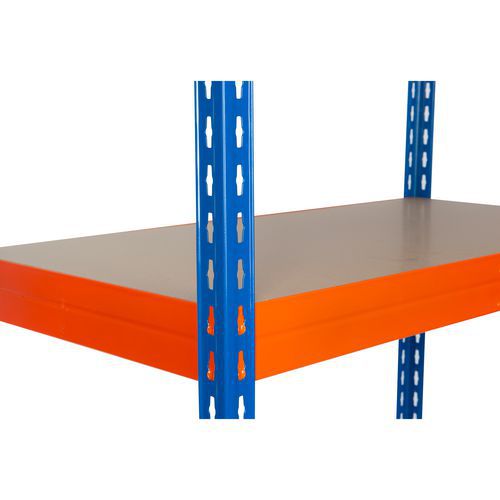 Prídavné drevovláknité police, 210 cm, 350 kg, oranžové