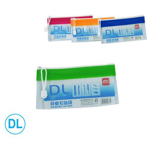 Obal spisový se zipem DELI síťovaný DL, PVC Obal spisový se zipem DELI síťovaný DL, PVC