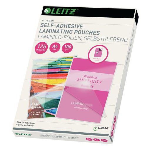 Laminovacie vrecká Leitz A4 125 mic, 100 ks