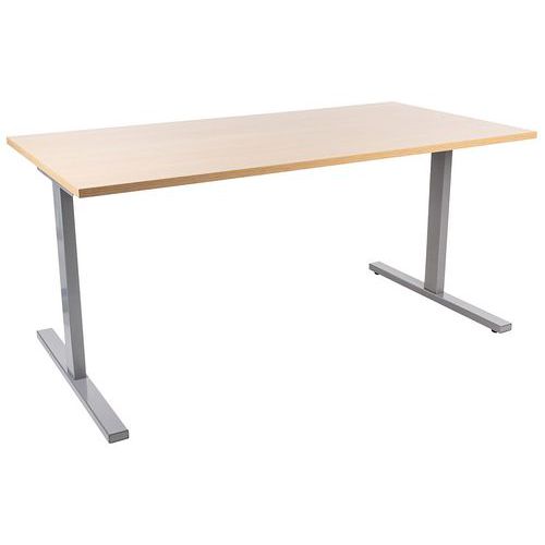 Kancelárske stoly Misao T Manutan Expert, 71,5 x 120 - 180 x 80 cm, dub