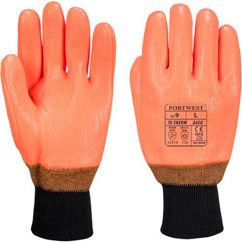Rukavice vodeodolné HI-VIS, oranžová Rukavice vodeodolné HI-VIS, oranžová