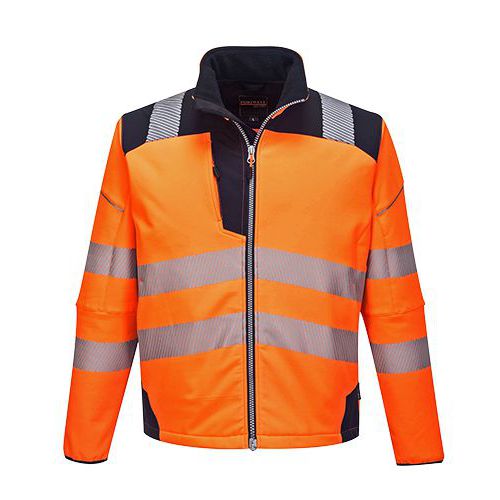PW3 Hi-Vis Softshell bunda, modrá/oranžová PW3 Hi-Vis Softshell bunda, modrá/oranžová