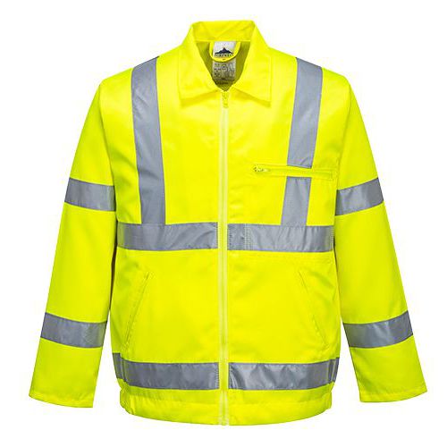 Hi-Vis Poly-bavlnená bunda, žltá Hi-Vis Poly-bavlnená bunda, žltá