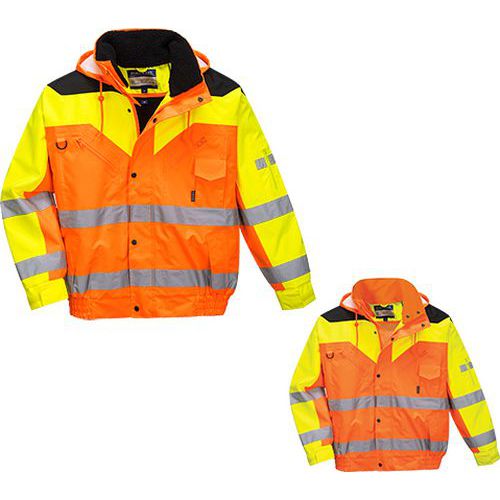Reflexný Contrast Plus Bomber, oranžová Reflexný Contrast Plus Bomber, oranžová