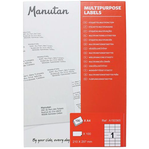 Samolepiace etikety Manutan Expert