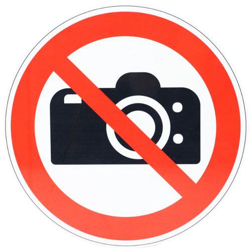 Zákazové značenie Manutan Expert - Zákaz fotografovania, hliník, 300 mm