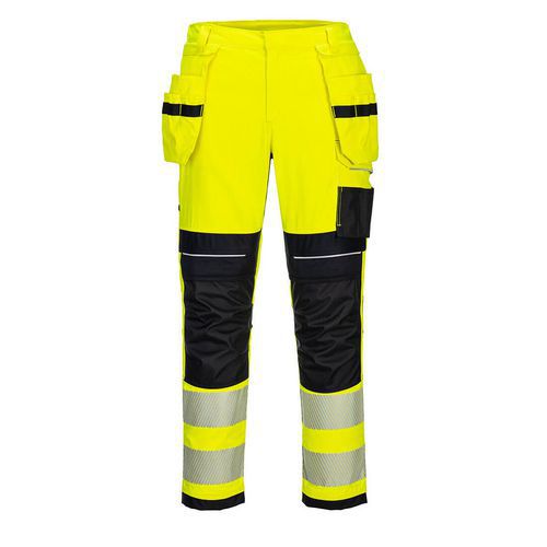 PW3 FR Hi-Vis Holster Nohavice, čierna/žltá